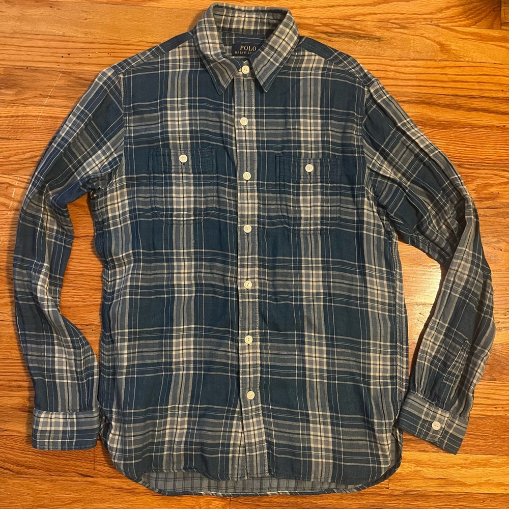 Polo Ralph Lauren Plaid Cotton Classic Fit Button Down Long Sleeve Shirt